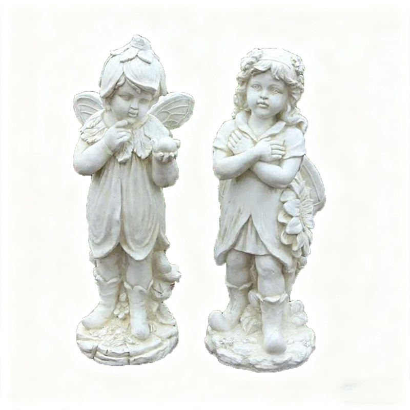 Escultura Humana em Fibra de Vidro de um Anjinho