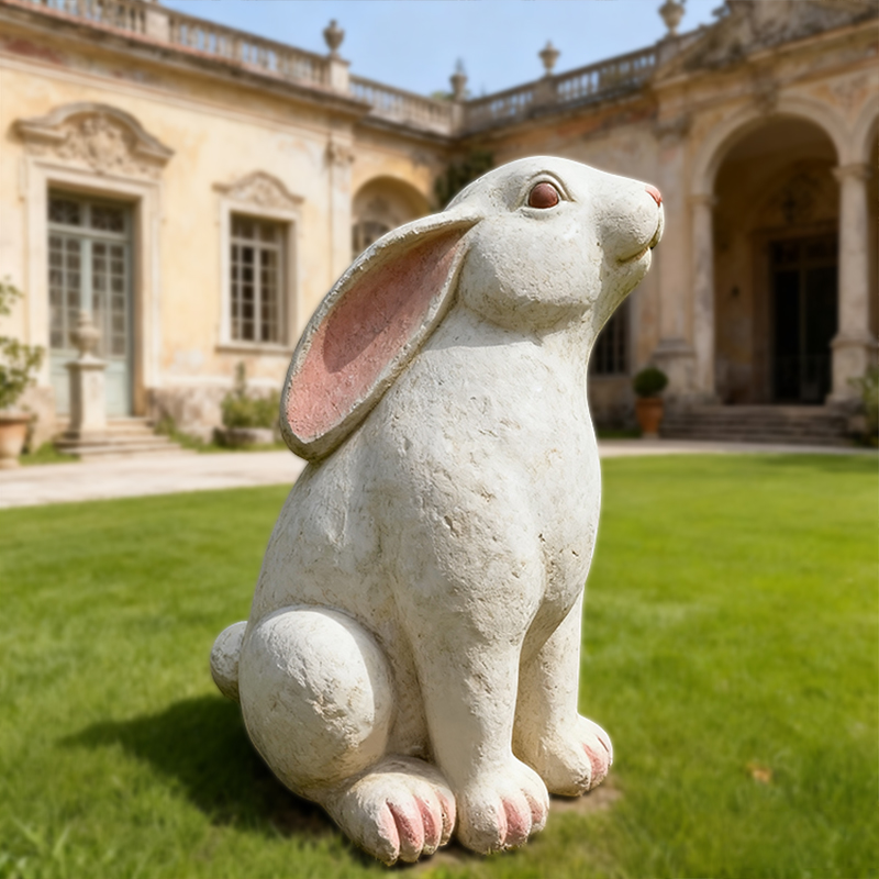Escultura Animal Coelho em Mármore