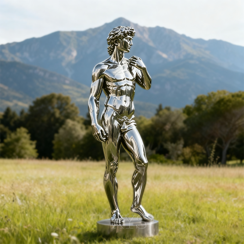 Escultura de Figura Clássica em Espelho da Alma de David