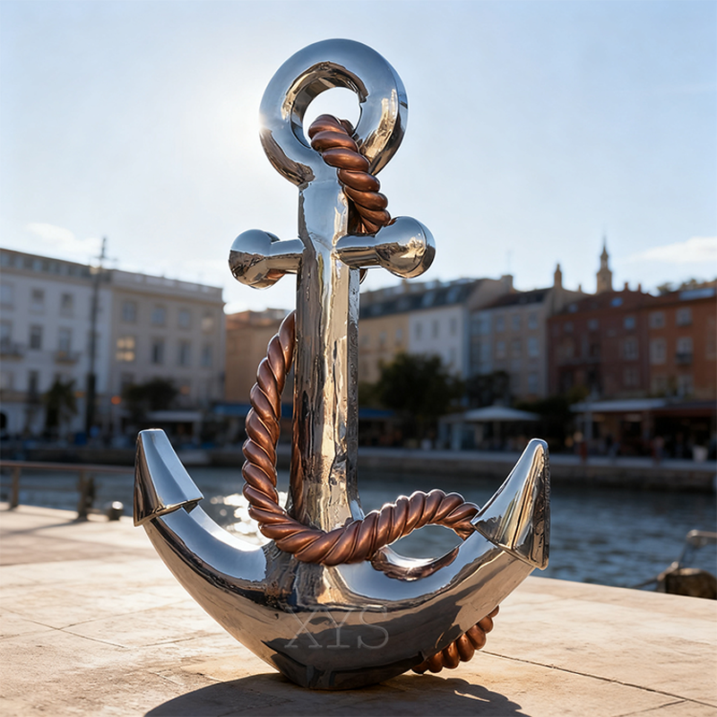 Escultura com tema âncora de vela