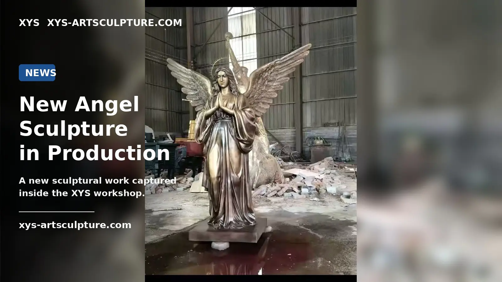Como uma escultura de anjo em bronze fundido atinge seu acabamento antigo e detalhes finos